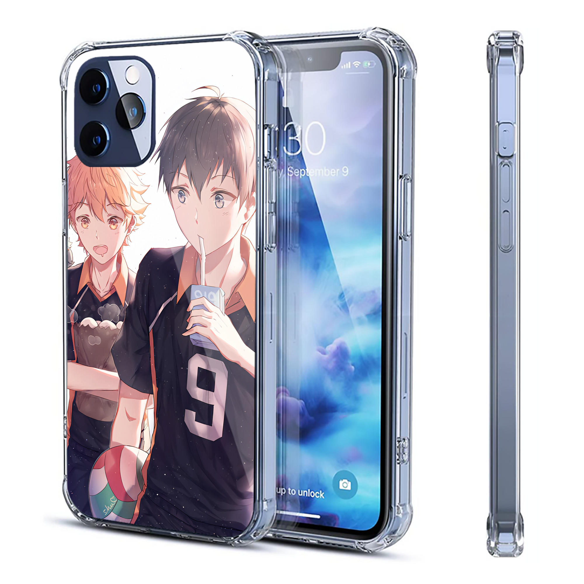 （画像用） ハイキュー!! Haikyu!! 【iPhone 12シリーズ対応】透明スマホケース（クリアソフトケース）